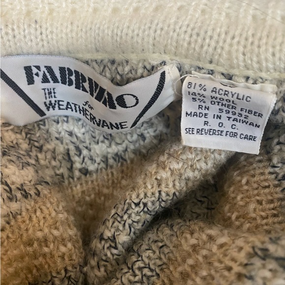 Vintage Fabrizio for Weatervane Fair Isle Turtleneck Sweater, size Small - Picture 2 of 3